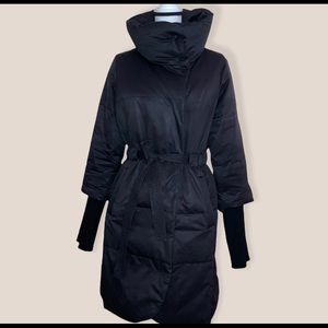 Theory Black Small Puffer Coat